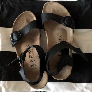 Birkenstock Papillio black wedges. Size 37.